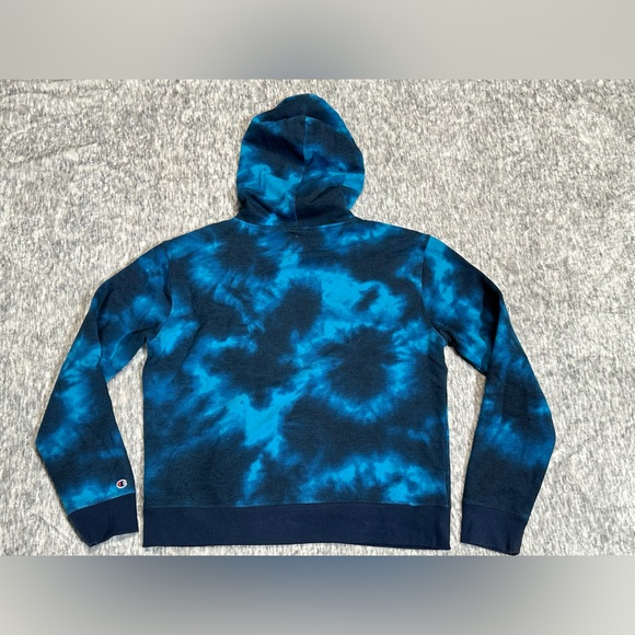Champion Tie Dye Pullover Hoodie Size Large - Picture 4 of 7